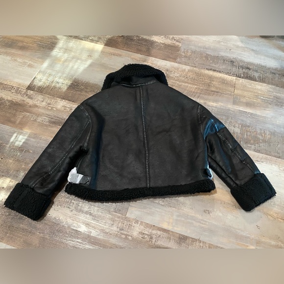 Zara Penny Lane black bomber Jacket - Picture 11 of 13